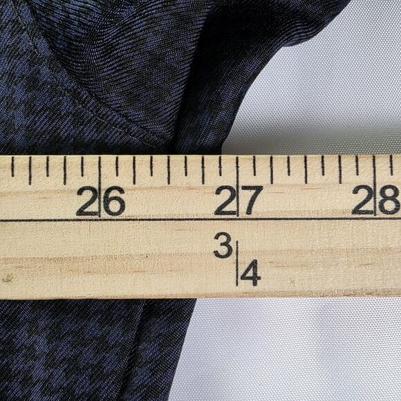 VTG 90's Forrester's Mens XL Blue Checkered V-Neck Pullover Golf Windbreaker - Picture 7 of 9